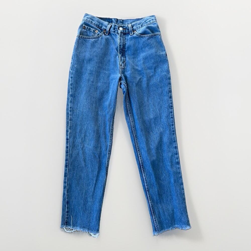 VTG Levi's 512 Women Jeans Size 7 Med Wash Slim Fit Tapered June 2000 Mexico y2k